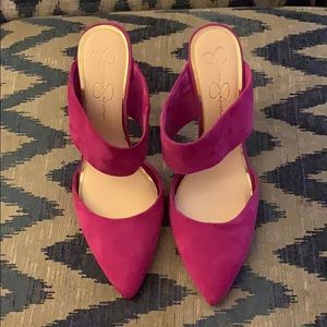 Jessica Simpson pink mules